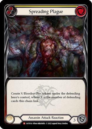 Spreading Plague (OUT014) - Outsiders Rainbow Foil