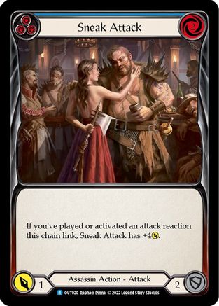 Sneak Attack (Blue) (OUT020) - Outsiders Rainbow Foil