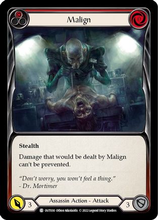 Malign (Red) (OUT030) - Outsiders Rainbow Foil