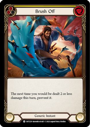 Brush Off (Yellow) (OUT229) - Outsiders Rainbow Foil