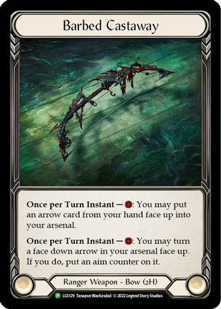 Barbed Castaway (LGS129) (LGS129) - Flesh and Blood: Promo Cards Cold Foil