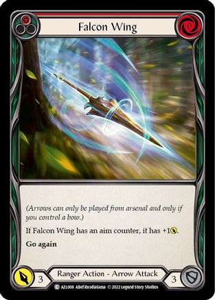 Falcon Wing (Red) (AZL008) - Blitz Deck: Outsiders - Azalea