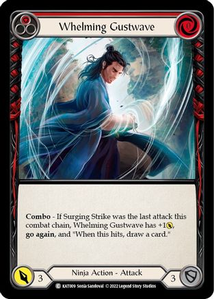 Whelming Gustwave (Red) (KAT009) - Blitz Deck: Outsiders - Katsu
