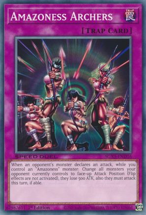 Amazoness Archers (SGX3-END16) - Speed Duel GX: Duelists of Shadows 1st Edition - Premium Yugioh Single from Konami - Just $0.23! Shop now at Game Crave Tournament Store