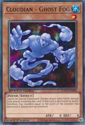 Cloudian - Ghost Fog (SGX3-ENH06) - Speed Duel GX: Duelists of Shadows 1st Edition - Premium Yugioh Single from Konami - Just $0.25! Shop now at Game Crave Tournament Store