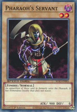 Pharaoh's Servant (SGX3-ENI03) - Speed Duel GX: Duelists of Shadows 1st Edition - Premium Yugioh Single from Konami - Just $0.25! Shop now at Game Crave Tournament Store
