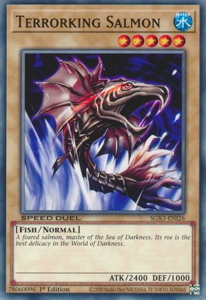 Terrorking Salmon (SGX3-ENI26) - Speed Duel GX: Duelists of Shadows 1st Edition - Premium Yugioh Single from Konami - Just $0.26! Shop now at Game Crave Tournament Store