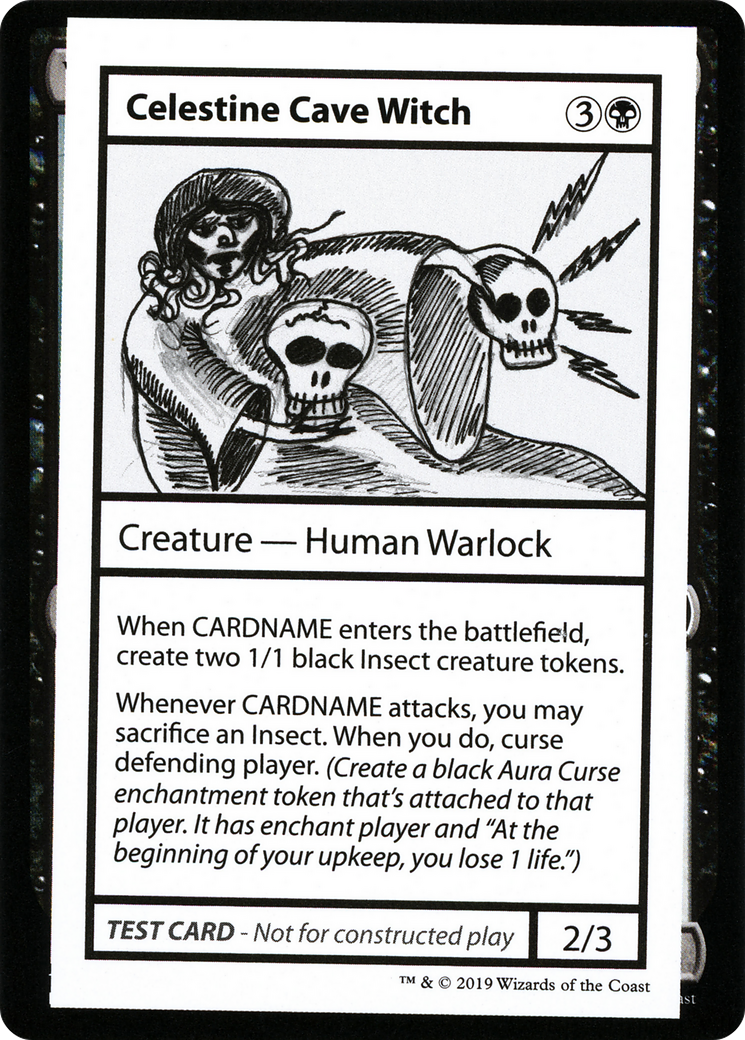 Celestine Cave Witch (CMB2-037) - Mystery Booster Playtest Cards 2021 - Premium MTG Single from Wizards of the Coast - Just $0.08! Shop now at Game Crave Tournament Store