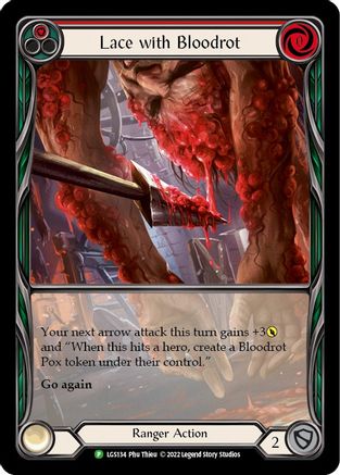 Lace with Bloodrot (Red) (LGS134) - Flesh and Blood: Promo Cards Rainbow Foil