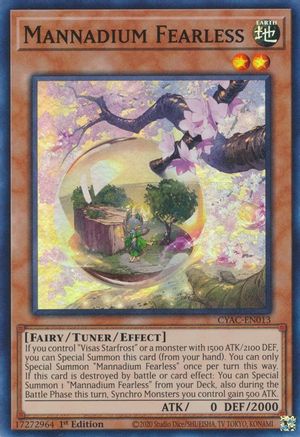 Mannadium Fearless (CYAC-EN013) - Cyberstorm Access 1st Edition - Premium Yugioh Single from Konami - Just $0.25! Shop now at Game Crave Tournament Store