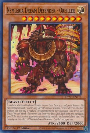 Nemleria Dream Defender - Oreiller (CYAC-EN016) - Cyberstorm Access 1st Edition - Premium Yugioh Single from Konami - Just $0.25! Shop now at Game Crave Tournament Store
