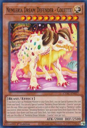 Nemleria Dream Defender - Couette (CYAC-EN017) - Cyberstorm Access 1st Edition - Premium Yugioh Single from Konami - Just $0.25! Shop now at Game Crave Tournament Store