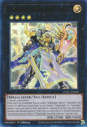 Tellarknight Constellar Caduceus (CYAC-EN045) - Cyberstorm Access 1st Edition - Premium Yugioh Single from Konami - Just $0.25! Shop now at Game Crave Tournament Store