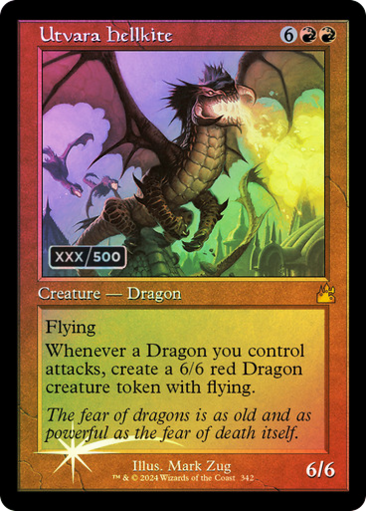 Utvara Hellkite (RVR-342Z) - Ravnica Remastered Foil - Premium MTG Single from Wizards of the Coast - Just $190.19! Shop now at Game Crave Tournament Store