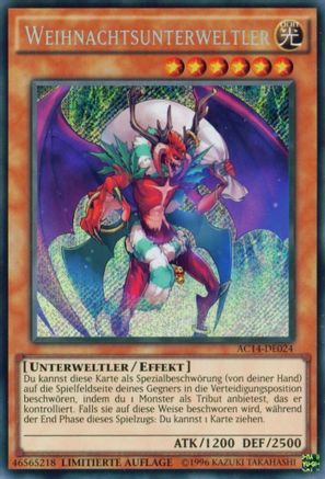 Santa Claws (German) - "Weihnachtsunterweltler" (AC14-DE024) - Advent Calendar 2014 (Adventskalender ZEXAL-Edition) Limited - Premium Yugioh Single from Konami - Just $8.06! Shop now at Game Crave Tournament Store