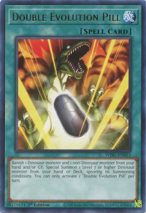 Double Evolution Pill (WISU-EN053) - Wild Survivors 1st Edition - Premium Yugioh Single from Konami - Just $0.25! Shop now at Game Crave Tournament Store