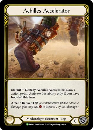 Achilles Accelerator - FAB101 (FAB101) - Flesh and Blood: Promo Cards