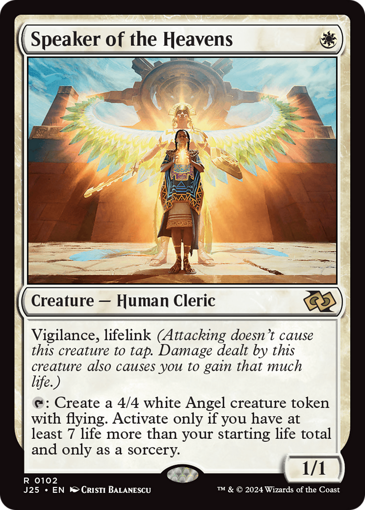 Speaker of the Heavens (J25-102) - Foundations Jumpstart - Premium MTG Single from Wizards of the Coast - Just $0.64! Shop now at Game Crave Tournament Store