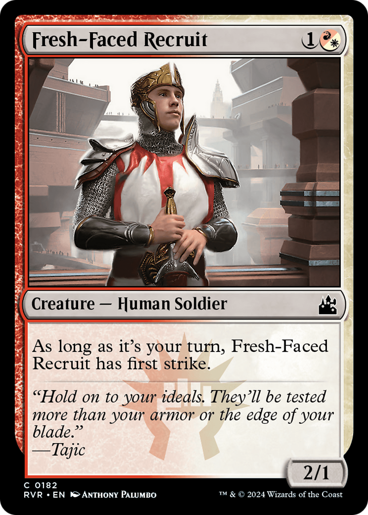 Fresh-Faced Recruit (RVR-182) - Ravnica Remastered - Premium MTG Single from Wizards of the Coast - Just $0.25! Shop now at Game Crave Tournament Store