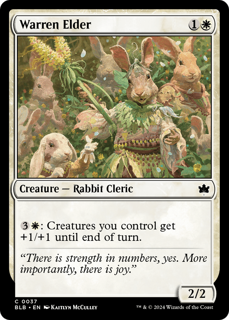 Warren Elder (BLB-037) - Bloomburrow - Premium MTG Single from Wizards of the Coast - Just $0.25! Shop now at Game Crave Tournament Store