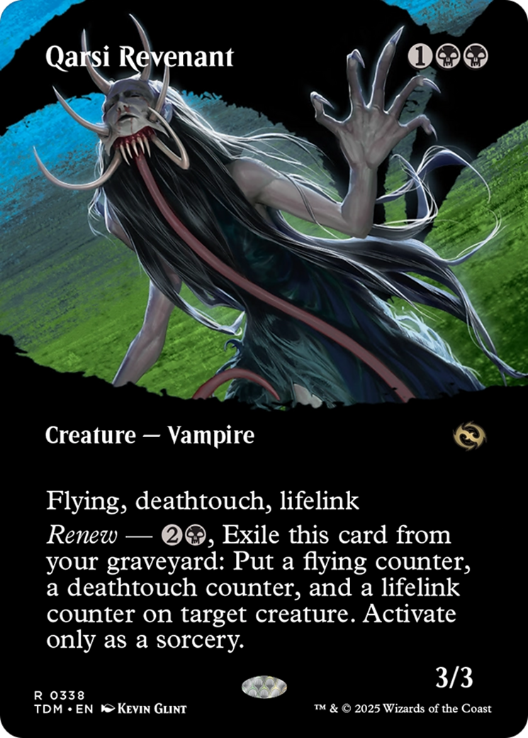 Qarsi Revenant (Borderless) (TDM-338) - Tarkir: Dragonstorm - Premium MTG Single from Wizards of the Coast - Just $0.35! Shop now at Game Crave Tournament Store