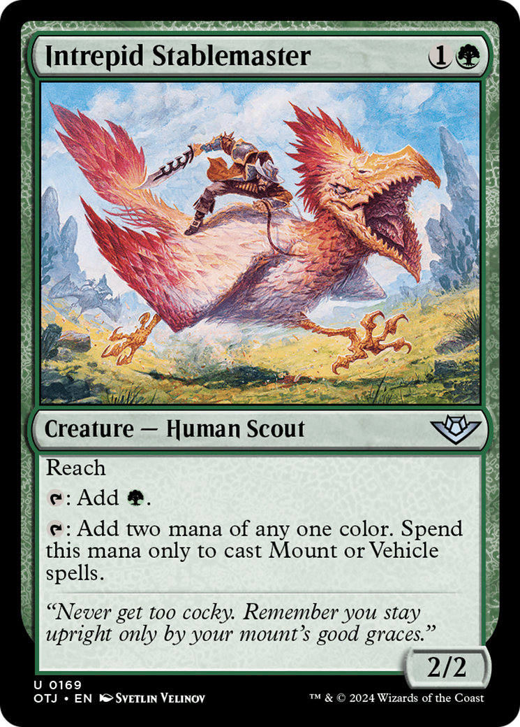 Intrepid Stablemaster (OTJ-169) - Outlaws of Thunder Junction - Premium MTG Single from Wizards of the Coast - Just $0.26! Shop now at Game Crave Tournament Store