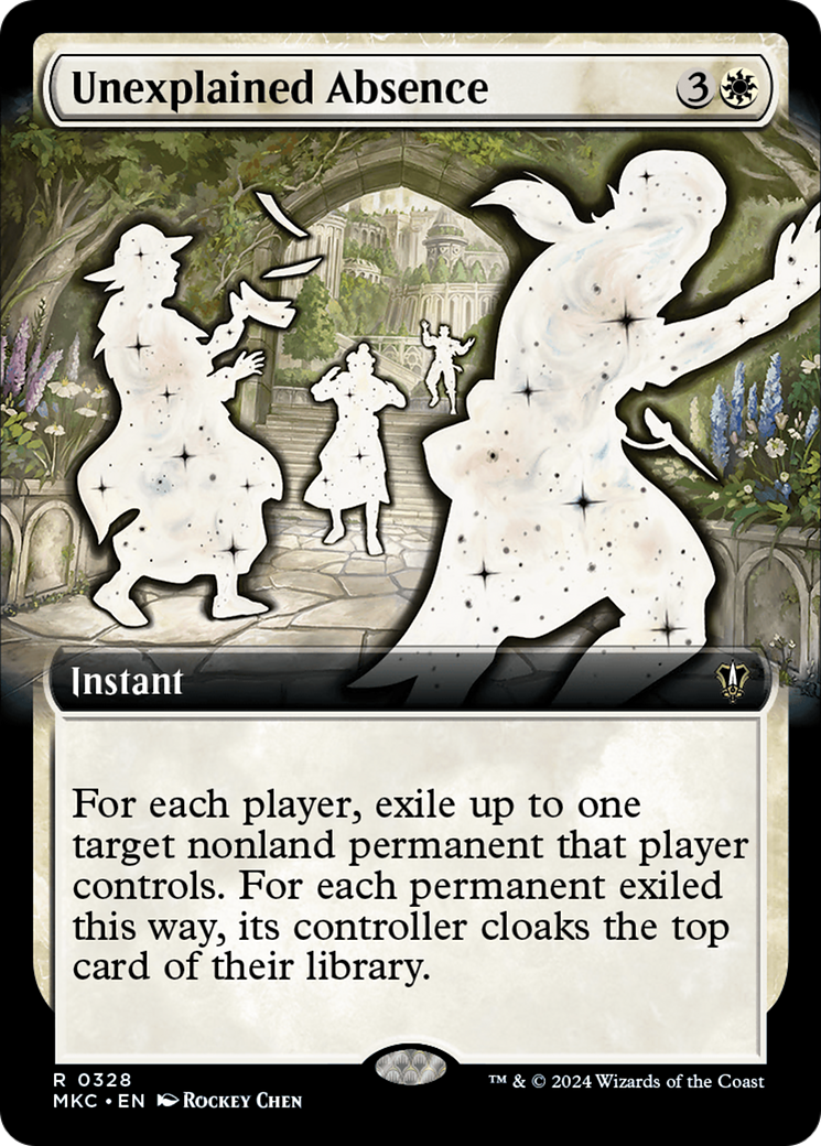 Unexplained Absence (MKC-328) - Murders at Karlov Manor Commander: (Extended Art) - Premium MTG Single from Wizards of the Coast - Just $0.58! Shop now at Game Crave Tournament Store