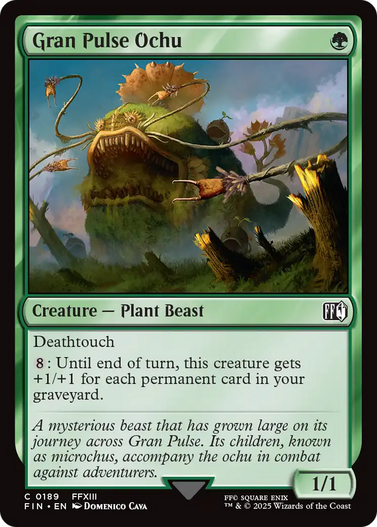 Gran Pulse Ochu (FIN-189) - FINAL FANTASY Foil - Premium MTG Single from Wizards of the Coast - Just $0.08! Shop now at Game Crave Tournament Store