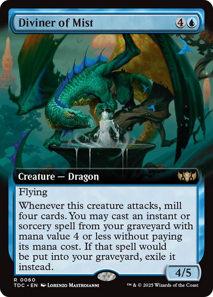 Diviner of Mist (TDC-060) - Tarkir: Dragonstorm Commander: (Extended Art) - Premium MTG Single from Wizards of the Coast - Just $0.09! Shop now at Game Crave Tournament Store