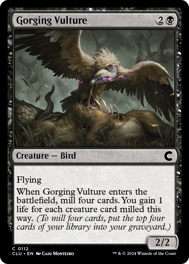 Gorging Vulture (CLU-112) - Ravnica: Clue Edition - Premium MTG Single from Wizards of the Coast - Just $0.25! Shop now at Game Crave Tournament Store
