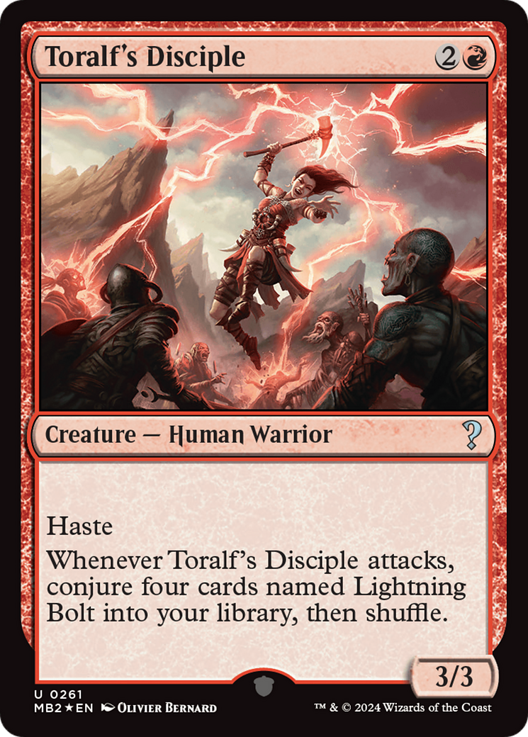 Toralf's Disciple (MB2-261) - Mystery Booster 2 Foil - Premium MTG Single from Wizards of the Coast - Just $36.24! Shop now at Game Crave Tournament Store