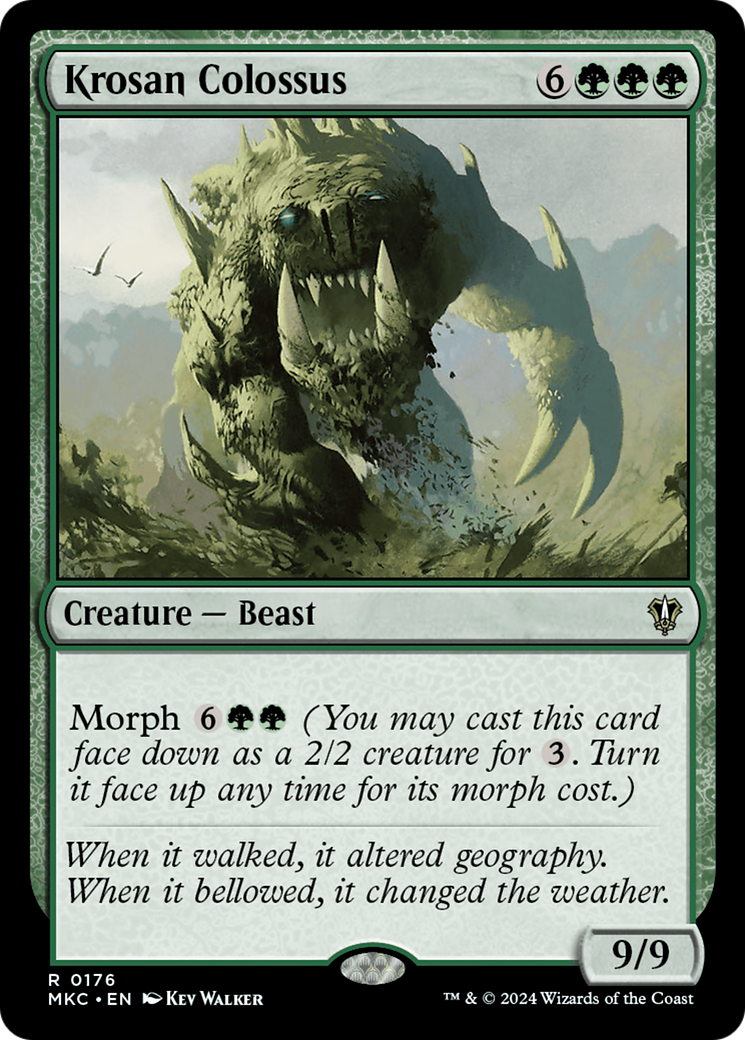 Krosan Colossus (MKC-176) - Murders at Karlov Manor Commander - Premium MTG Single from Wizards of the Coast - Just $0.25! Shop now at Game Crave Tournament Store