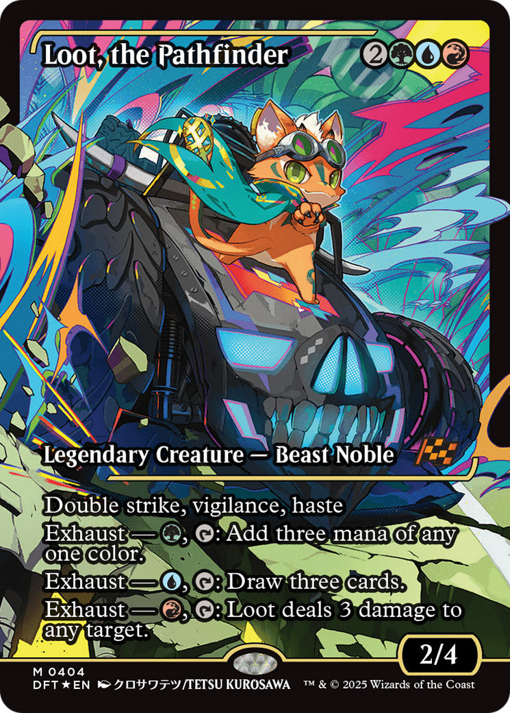 Loot, the Pathfinder (Showcase) (DFT-404) - Aetherdrift Foil - Premium MTG Single from Wizards of the Coast - Just $5.51! Shop now at Game Crave Tournament Store