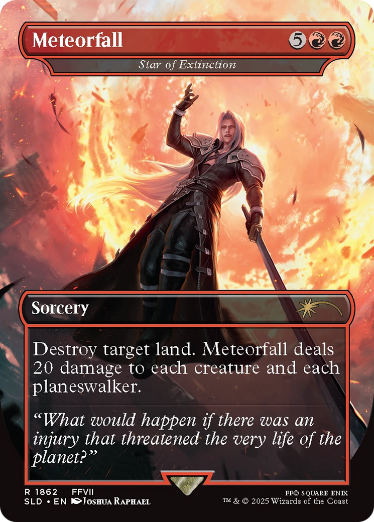 Star of Extinction (SLD-1862) - Secret Lair Drop / Meteorfall (Borderless) Foil
