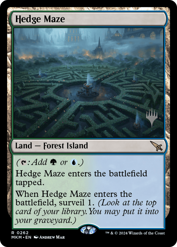 Hedge Maze (PMKM-262P) - Murders at Karlov Manor Promos Foil - Premium MTG Single from Wizards of the Coast - Just $19.97! Shop now at Game Crave Tournament Store