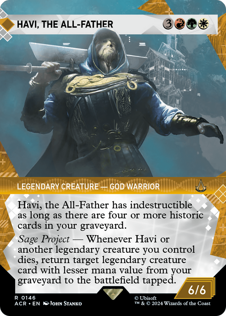 Havi, the All-Father (ACR-146) - Assassin's Creed: (Showcase) (Borderless) - Premium MTG Single from Wizards of the Coast - Just $0.93! Shop now at Game Crave Tournament Store