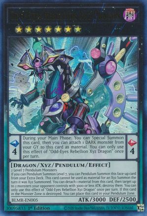 Odd-Eyes Rebellion Xyz Dragon (BLMR-EN005) - Battles of Legend: Monstrous Revenge 1st Edition - Premium Yugioh Single from Konami - Just $0.29! Shop now at Game Crave Tournament Store
