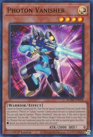 Photon Vanisher (BLMR-EN058) - Battles of Legend: Monstrous Revenge 1st Edition - Premium Yugioh Single from Konami - Just $0.25! Shop now at Game Crave Tournament Store
