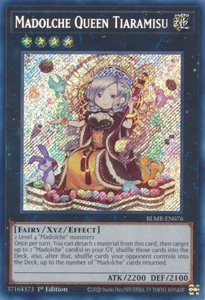 Madolche Queen Tiaramisu (BLMR-EN076) - Battles of Legend: Monstrous Revenge 1st Edition - Premium Yugioh Single from Konami - Just $0.31! Shop now at Game Crave Tournament Store