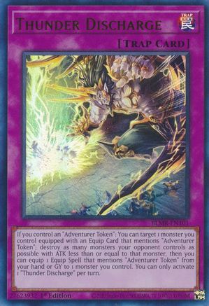 Thunder Discharge (BLMR-EN101) - Battles of Legend: Monstrous Revenge 1st Edition - Premium Yugioh Single from Konami - Just $0.25! Shop now at Game Crave Tournament Store