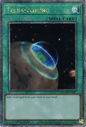 Terraforming (Quarter Century Secret Rare) (BLMR-EN087) - Battles of Legend: Monstrous Revenge 1st Edition - Premium Yugioh Single from Konami - Just $103.02! Shop now at Game Crave Tournament Store