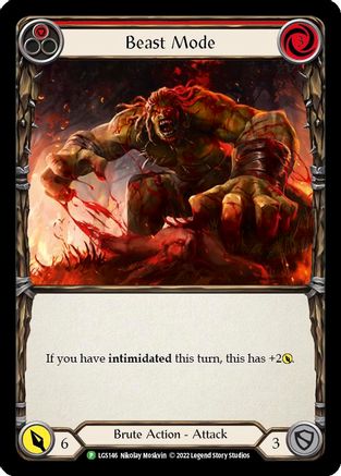 Beast Mode - LGS146 (LGS146) - Flesh and Blood: Promo Cards Rainbow Foil