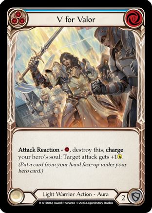 V for Valor (Blue) (DTD062) - Dusk till Dawn