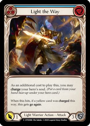 Light the Way (Blue) (DTD068) - Dusk till Dawn Rainbow Foil
