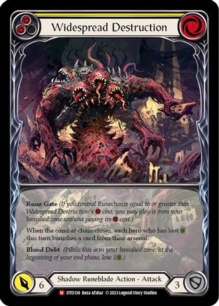 Widespread Destruction (Extended Art) (DTD138) - Dusk till Dawn Rainbow Foil