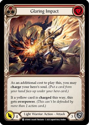 Glaring Impact (Red) (DTD063) - Dusk till Dawn Rainbow Foil