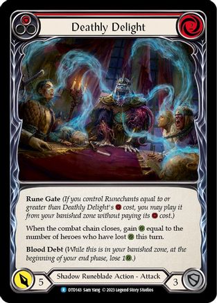 Deathly Delight (Red) (DTD143) - Dusk till Dawn Rainbow Foil