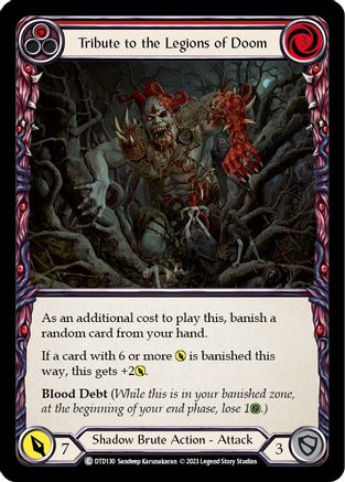 Tribute to the Legions of Doom (Red) (DTD130) - Dusk till Dawn Rainbow Foil