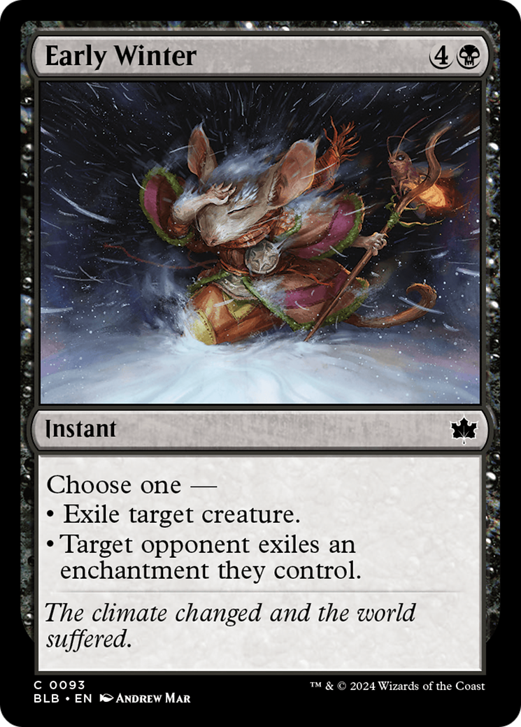 Early Winter (BLB-093) - Bloomburrow Foil - Premium MTG Single from Wizards of the Coast - Just $0.25! Shop now at Game Crave Tournament Store