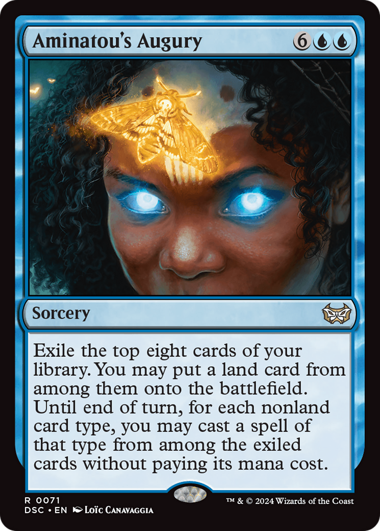 Aminatou's Augury (DSC-071) - Duskmourn: House of Horror Commander - Premium MTG Single from Wizards of the Coast - Just $0.25! Shop now at Game Crave Tournament Store